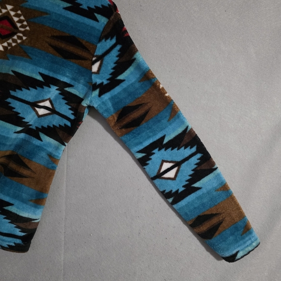 Trail Crest Womens 1/4 Zip Aztec Fleece Pullover Southwestern Size Medium - Picture 11 of 12